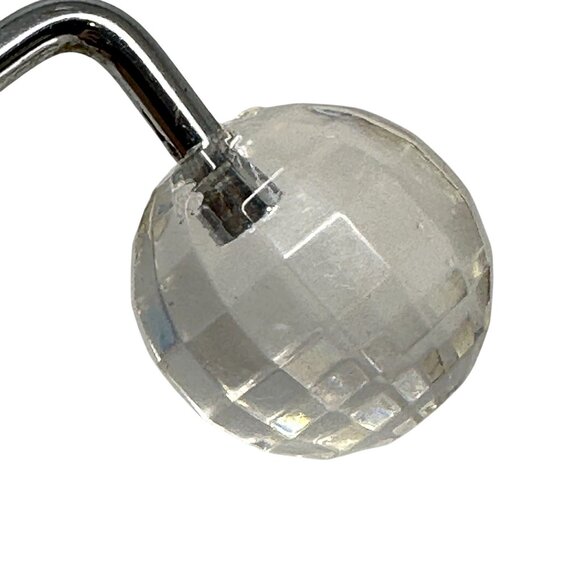 Clear Acrylic Disco Ball Shower Curtain Hooks Set of 12 1 Inch Diameter - Picture 3 of 4